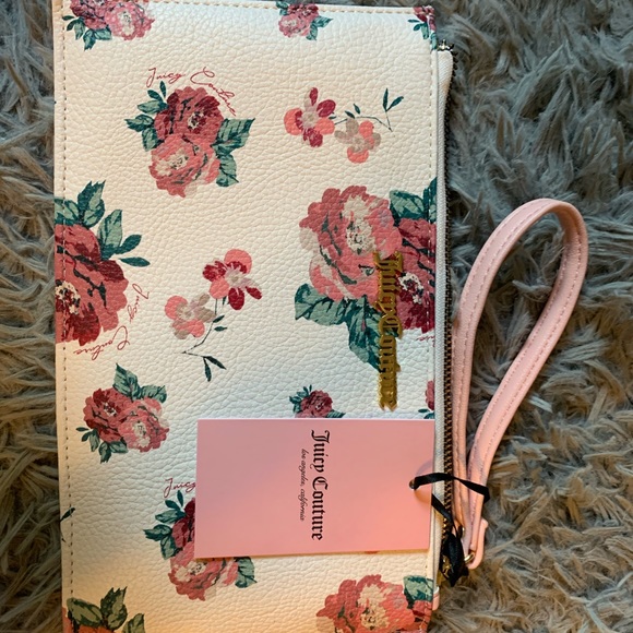 NWT Floral Juicy Couture Wristlet - Picture 7 of 8
